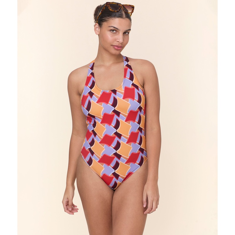 The Tulum One Piece – Eco Nylon – Mod Geo – Classic