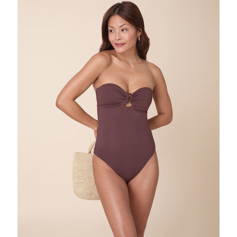 The Zoe One Piece – Eco Nylon – Mink – Classic